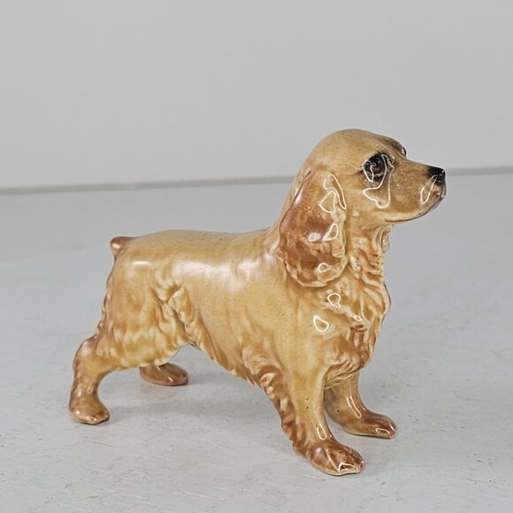 Vintage Hagen Renaker DW Cocker Spaniel His Nibs Figurine Ceramic Glossy *Repair - Picture 4 of 10